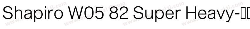 Shapiro W05 82 Super Heavy字体转换